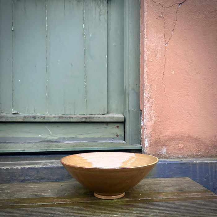 Large bowl, dark ochre