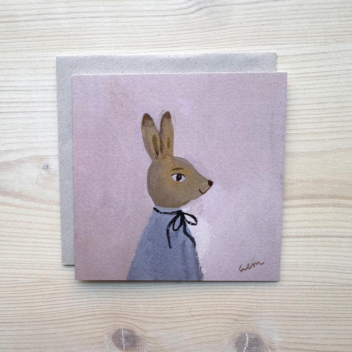 Card, "Hare in Spring"