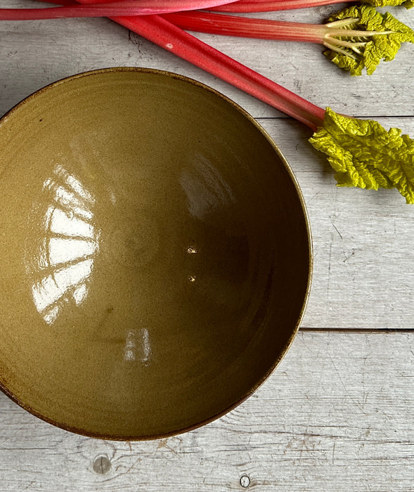Large bowl, dark ochre