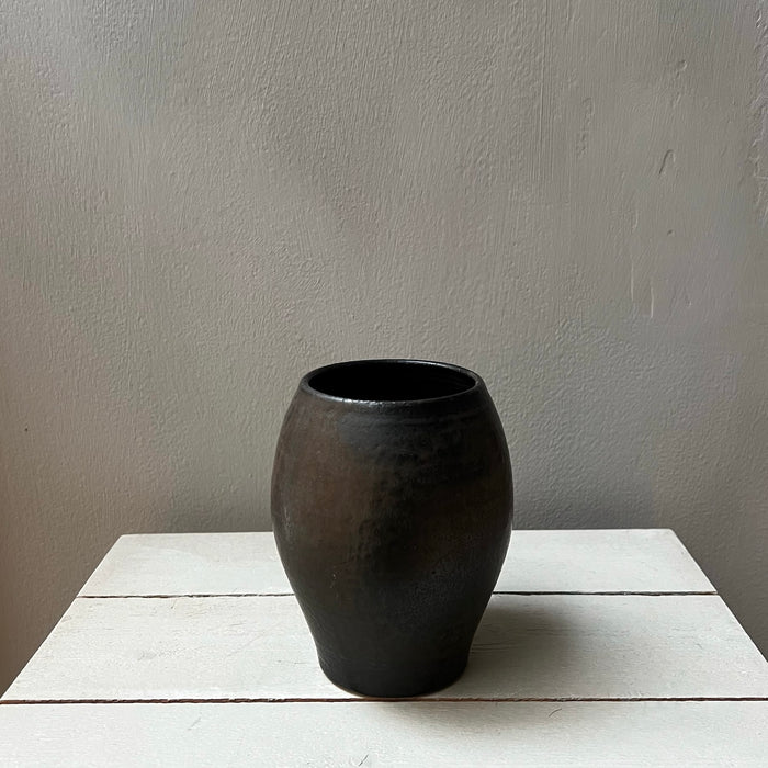 Small dark vase