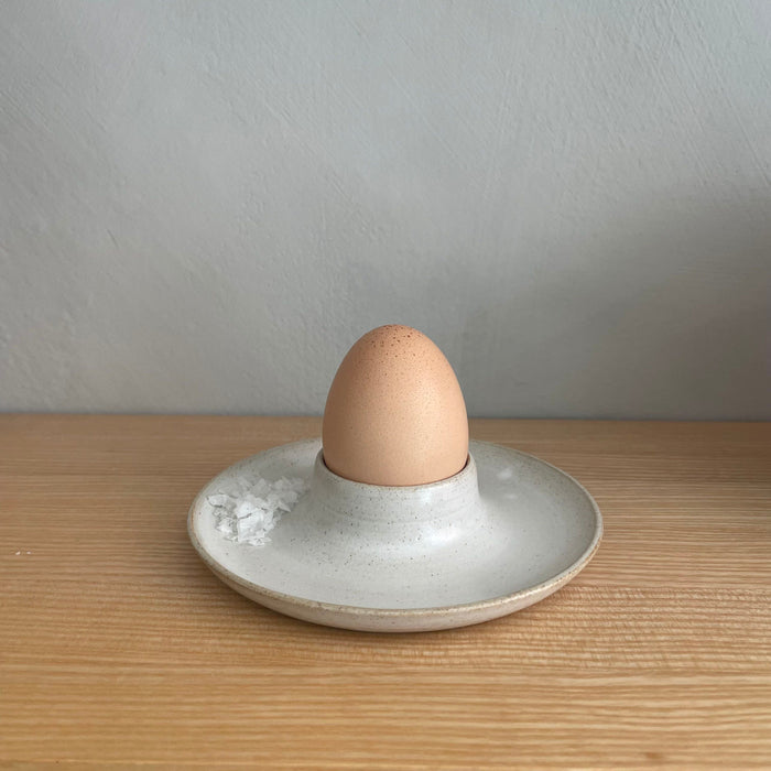 Egg cup, matt white