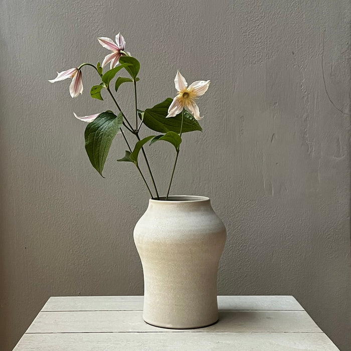 White matte vase