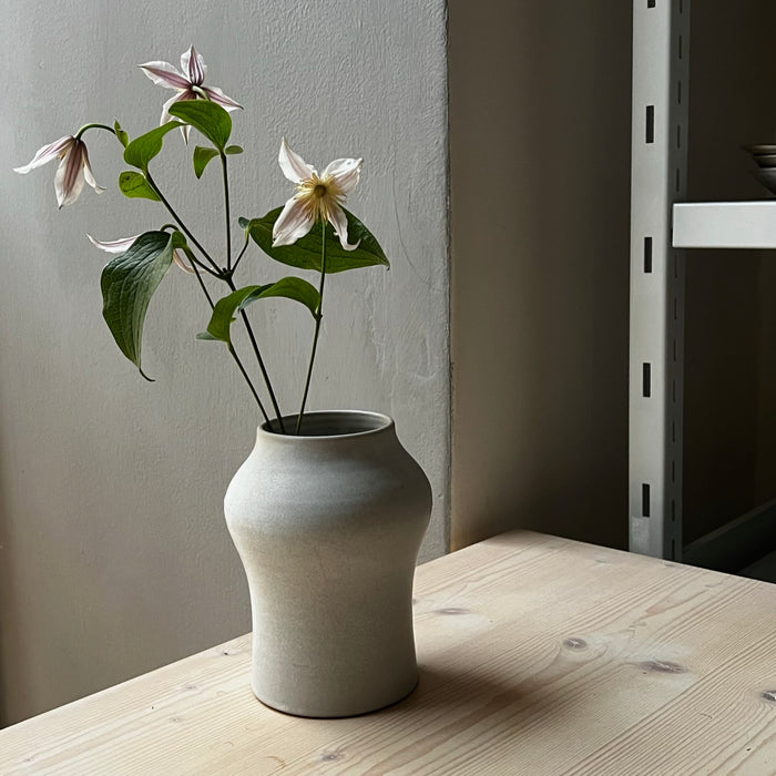 White matte vase