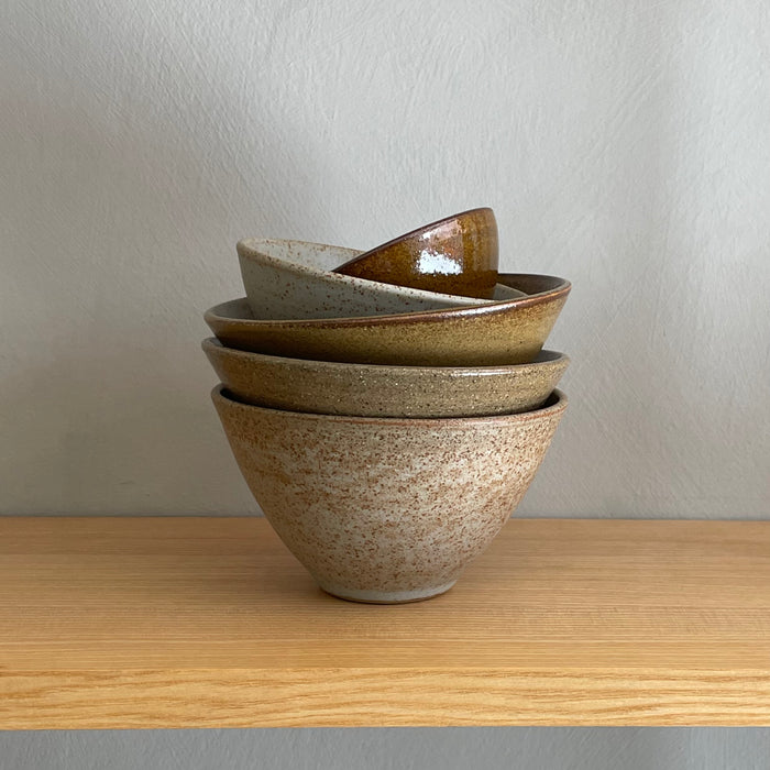 Small dark rust brown bowl