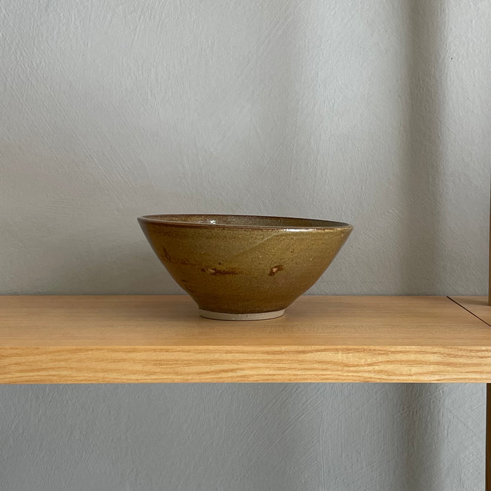 Small dark rust brown bowl