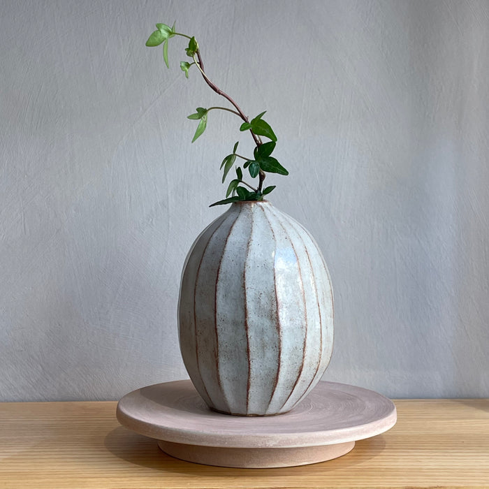 Small fluted vase