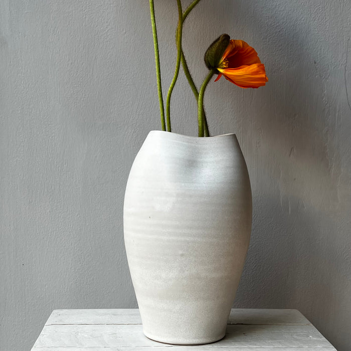 White large organic vase