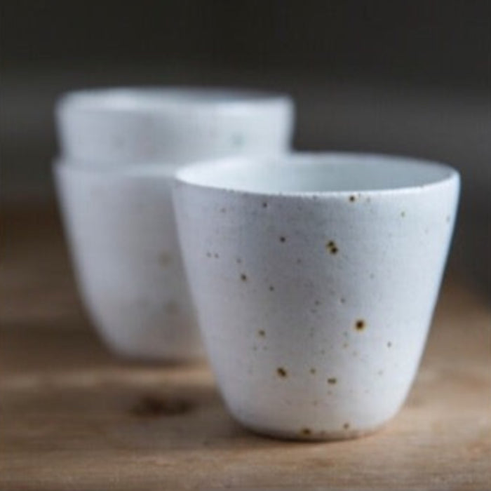 Espresso cup, white with dots
